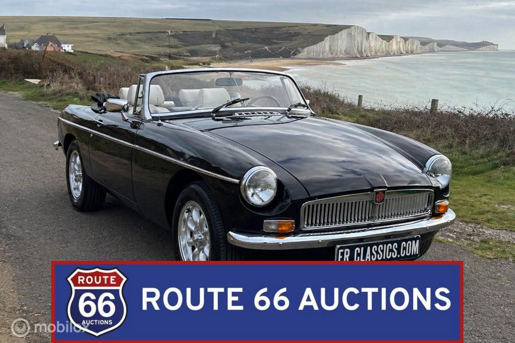 MG MGB V8 Cabriolet | 1980 | Route 66 Auctions, Zwart, Bedrijf, Handgeschakeld, Overige carrosserie
