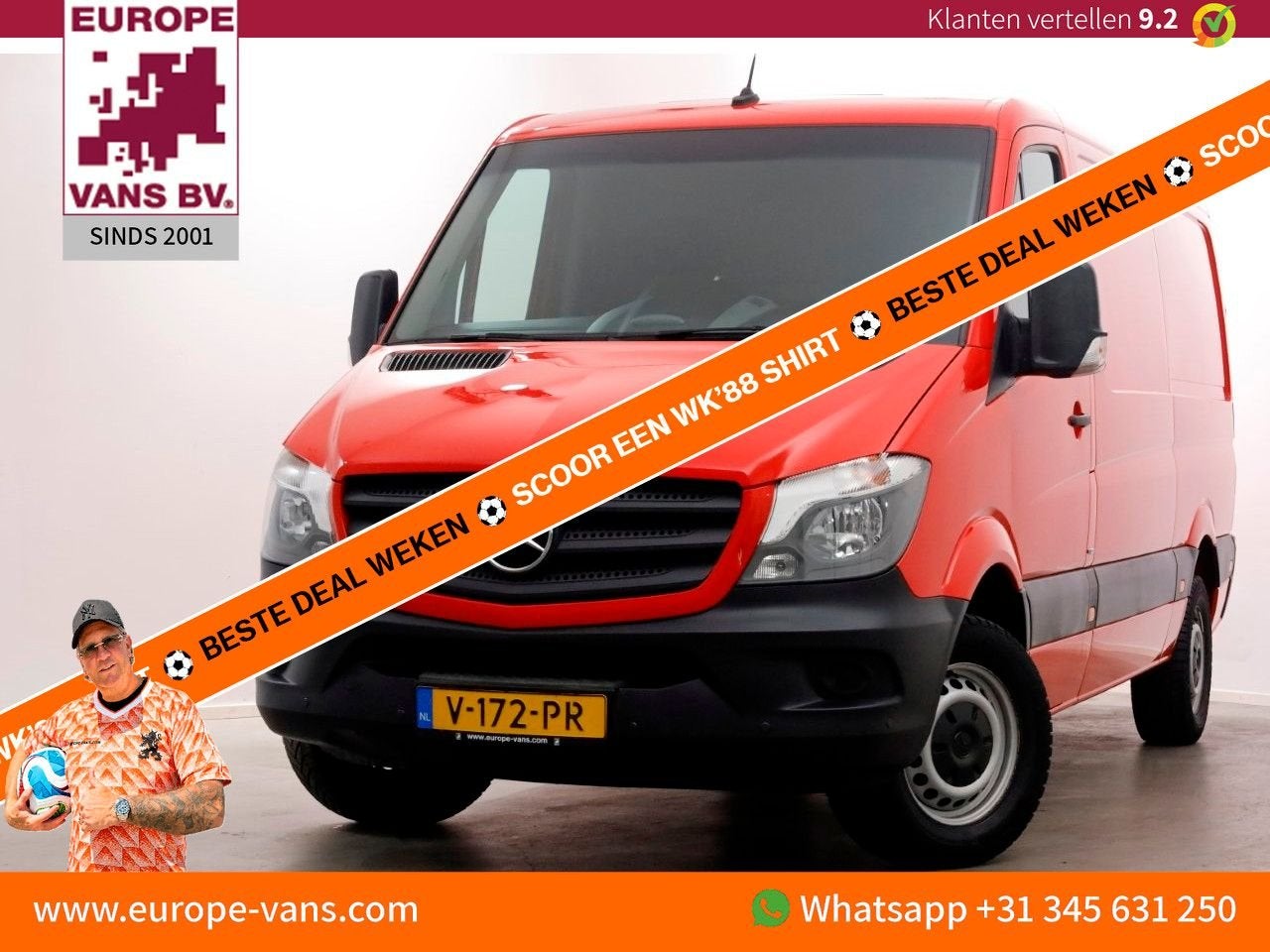 Mercedes-Benz Sprinter 314 CDI 143pk E6 L2H1 Airco/Navi/Trek, Auto's, Electronic Stability Program (ESP), Mercedes-Benz, Bedrijf