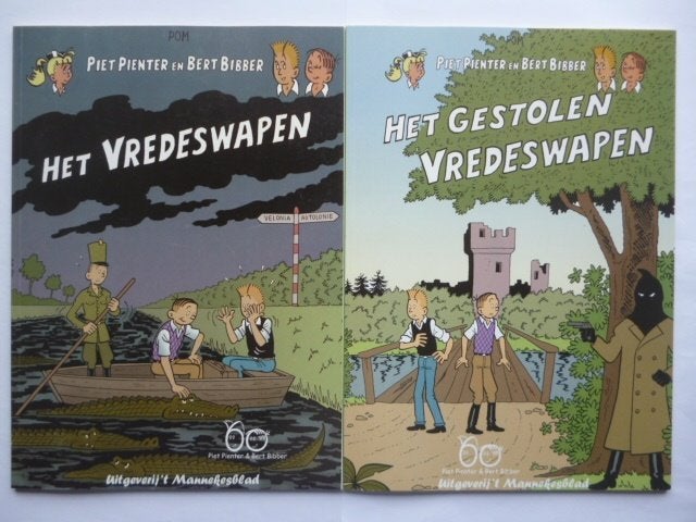 Piet Pienter Bert Bibber - Het (gestolen) vredeswapen - POM, Plusieurs BD, Enlèvement ou Envoi, Comme neuf, POM