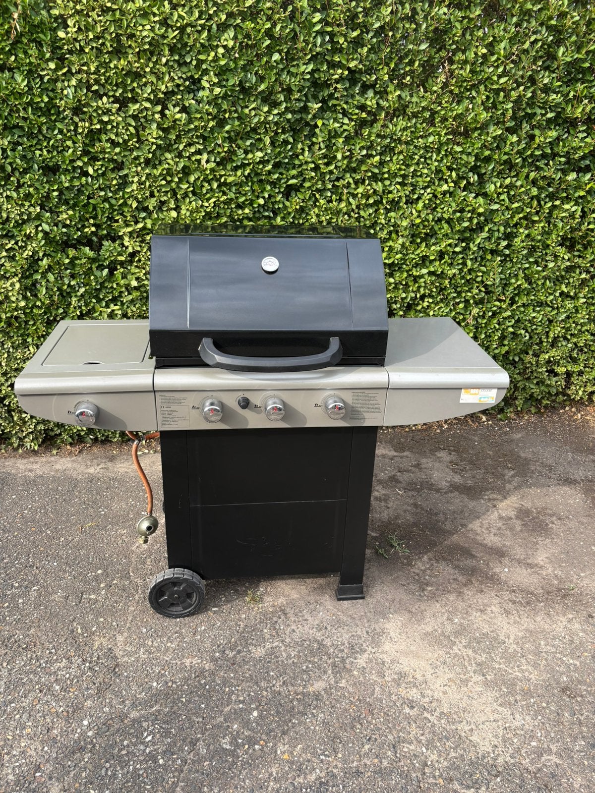 Zwarte bbq van ceasar op gas, Enlèvement, Utilisé