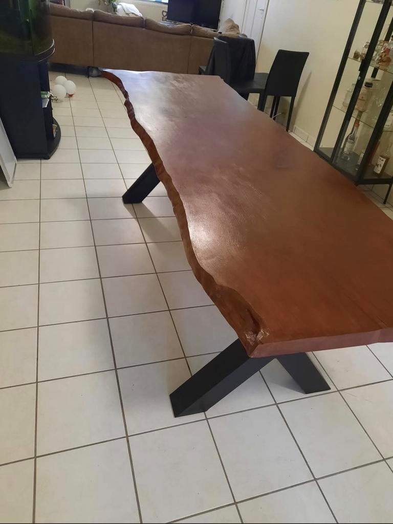 Table en tronc de chêne français, Maison & Meubles, Bureaux, Enlèvement