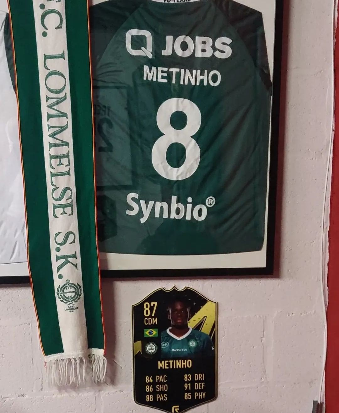 Match worn shirt - Metinho / Lommel SK, Verzamelen, Ophalen, Zo goed als nieuw, Shirt