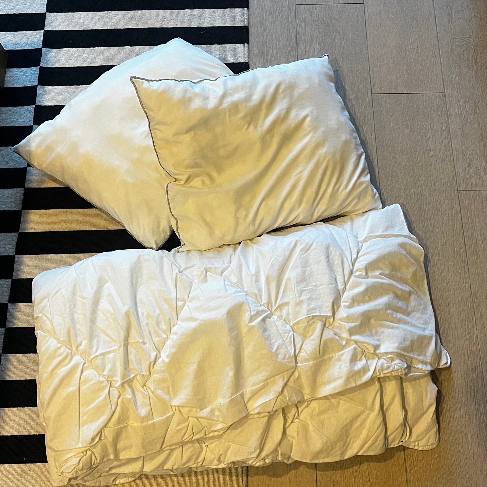 IKEA dekbed/donsdeken 200x200 + 2 kussens, Enlèvement, Utilisé, IKEA