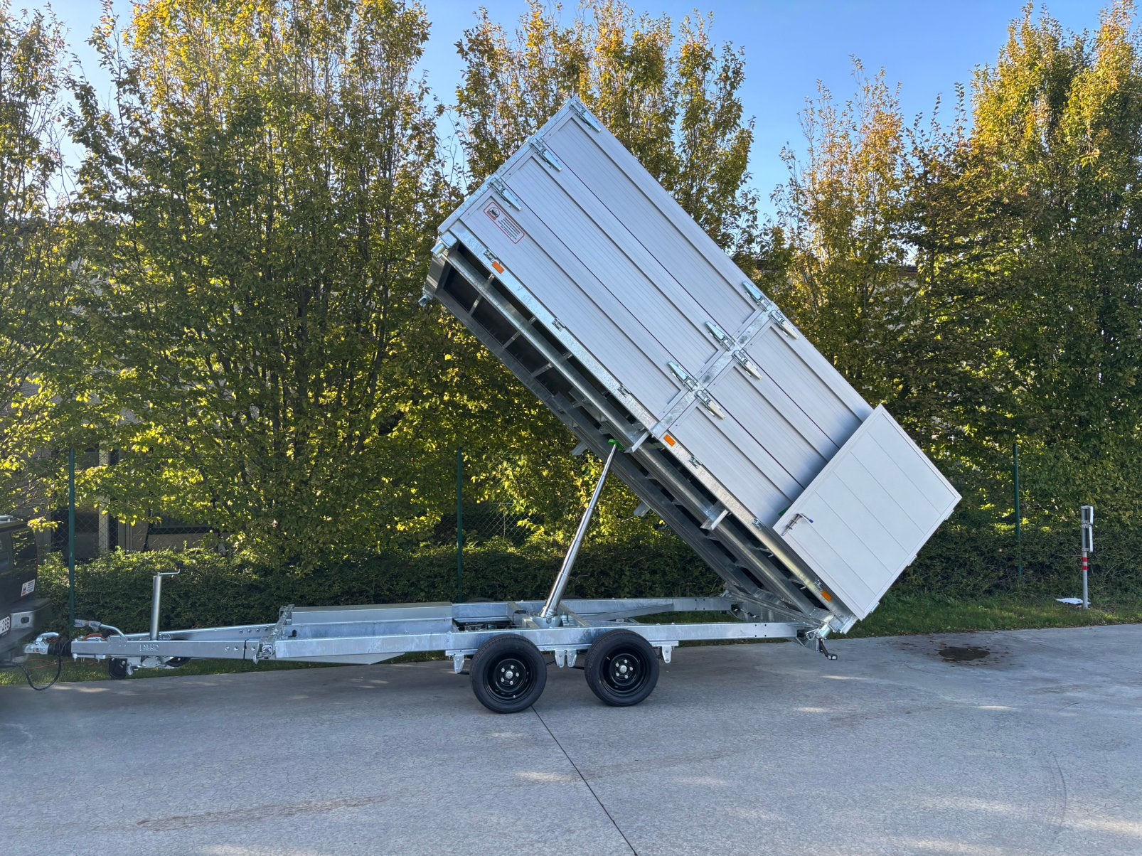 Remorque à benne basculante à 3 faces MTM3500kg !, Enlèvement, Neuf