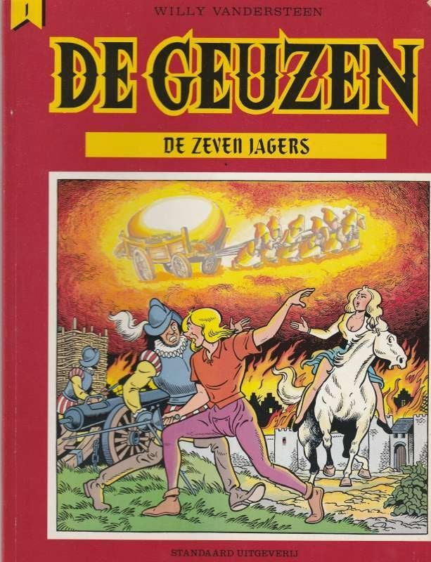 strip De Geuzen 1 - De Zeven Jagers, Willy vandersteen, Eén stripboek, Ophalen of Verzenden, Zo goed als nieuw