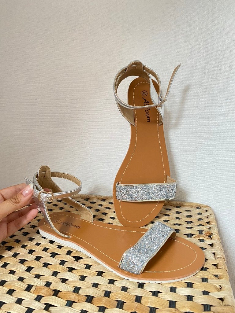 Abloom - zilveren sandalen met glitter - maat 40, Vêtements | Femmes, Chaussures, Neuf, Sandales et Mûles, Autres couleurs, Envoi