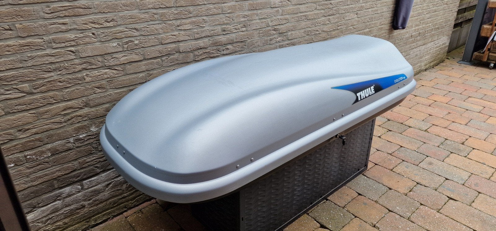 Dakkoffer thule en en dakdragers thule te koop, Ophalen