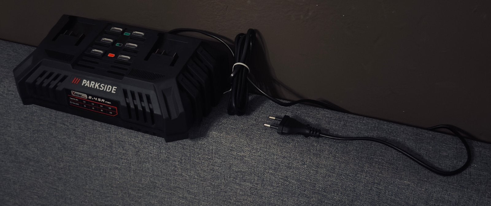 Parkside 20 V/2 x 4.5A dubbele batterijlader, Ophalen of Verzenden, Nieuw