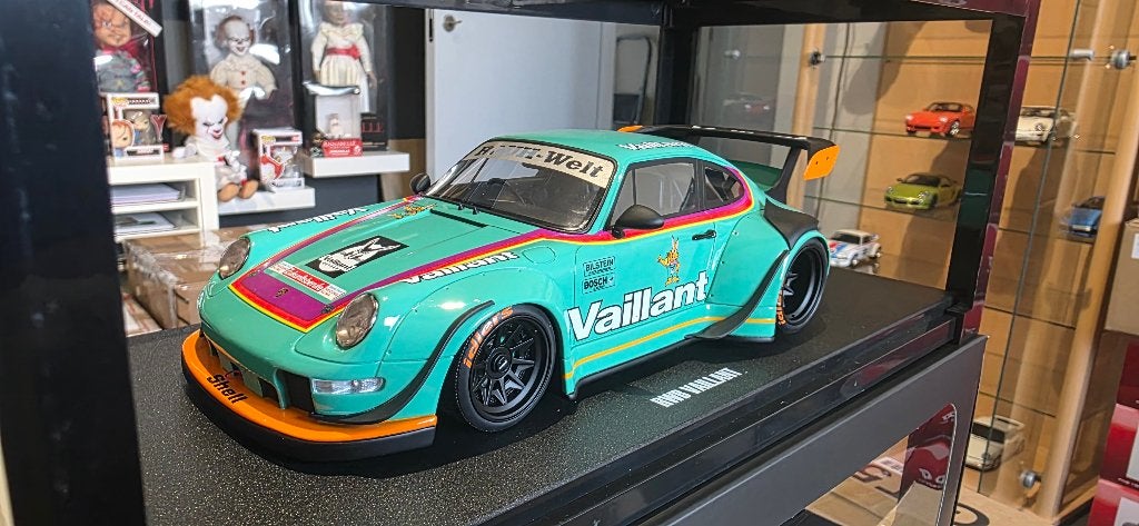Porsche RWB Bodykit Vaillant 1/18 Gt-Spirit, Ophalen of Verzenden, Nieuw, Auto, Overige merken