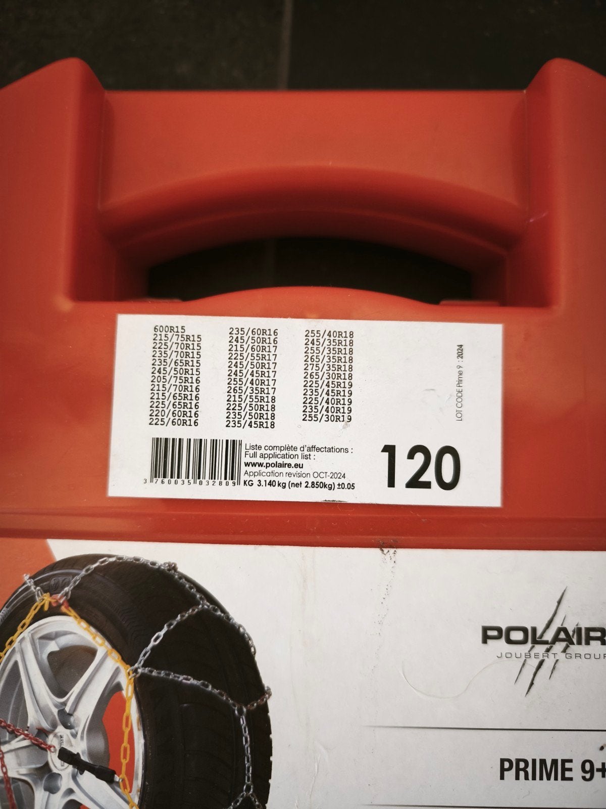 Chaînes à neige Polar taille 120, Autos : Divers, Chaînes, Comme neuf, Enlèvement