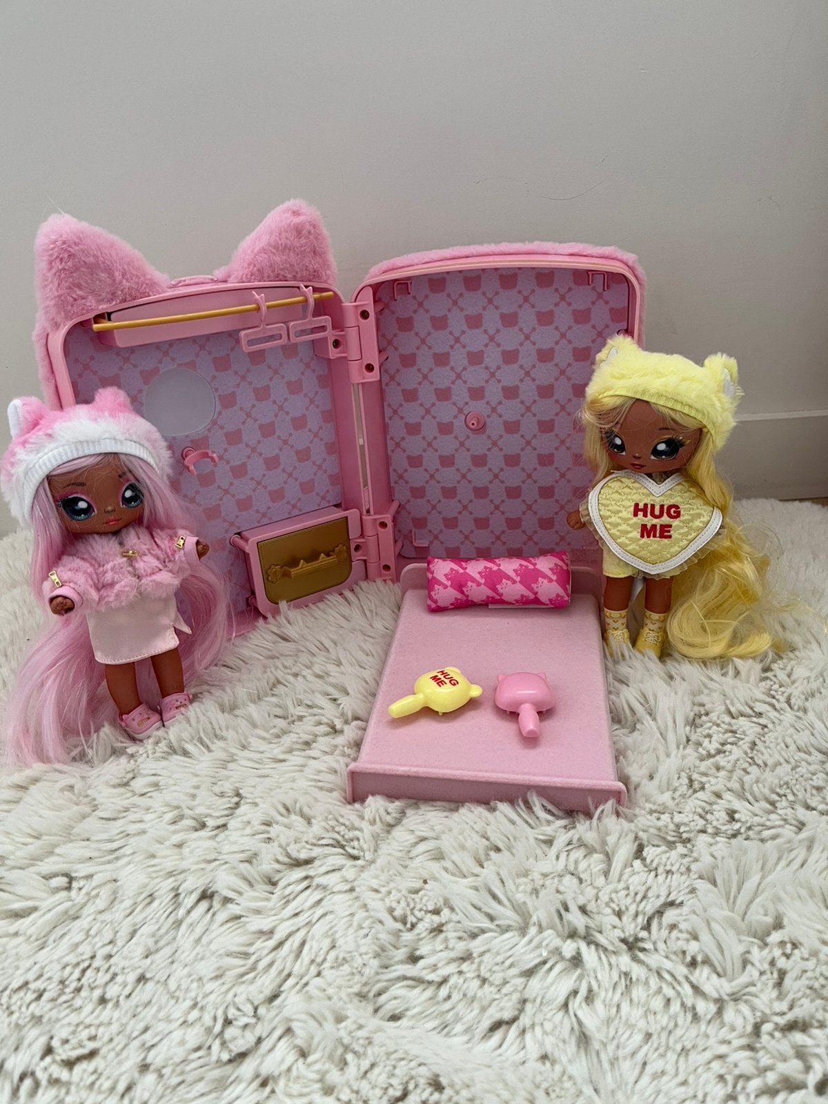 Na! Na! Na! Surprise Backpack incl roze en gele poppetje, Ophalen of Verzenden, Zo goed als nieuw