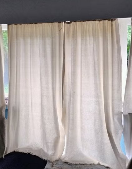 Tentures beiges 1 paire, Autres marques, Beige, Enlèvement, 195 cm
