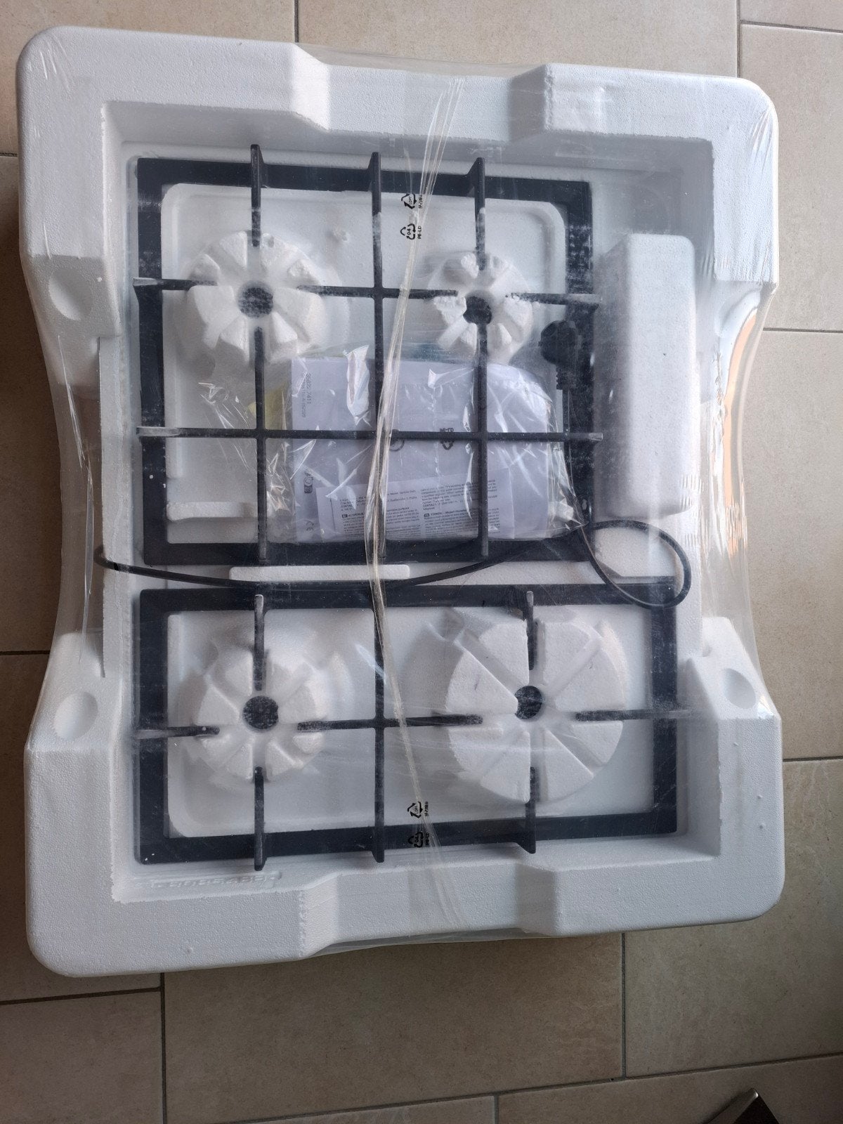 AEG HGB64200SM inbouw gaskookplaat, Ophalen, Inbouw, 4 kookzones