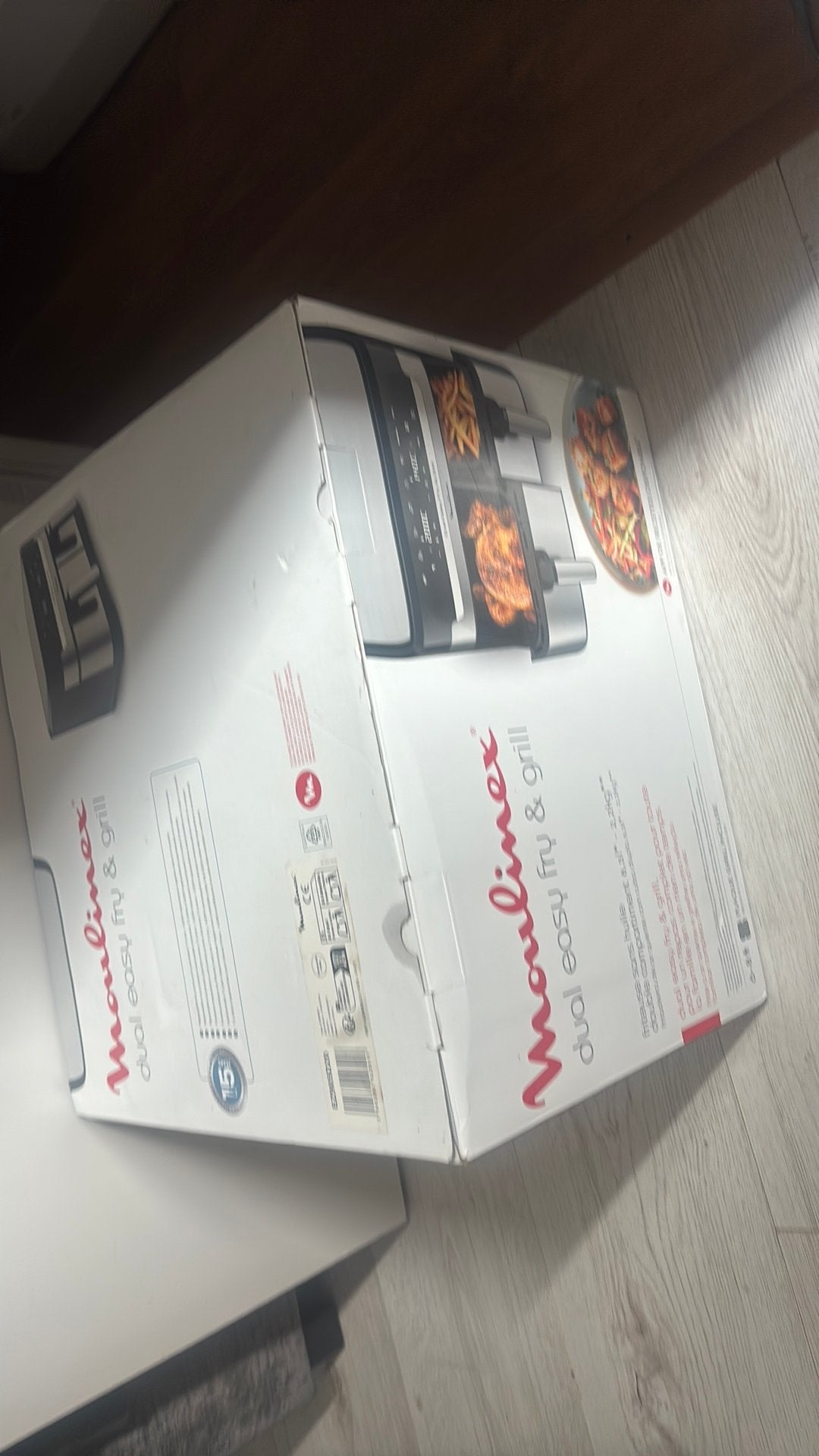 Moulinex Dual Easy Fry, Elektronische apparatuur, 4 liter of meer, Ophalen, Nieuw, Duo-friteuse