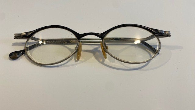 Zwarte bril met ovalen glazen, Bijoux, Sacs & Beauté, Autres marques, Enlèvement ou Envoi, Utilisé, Lunettes