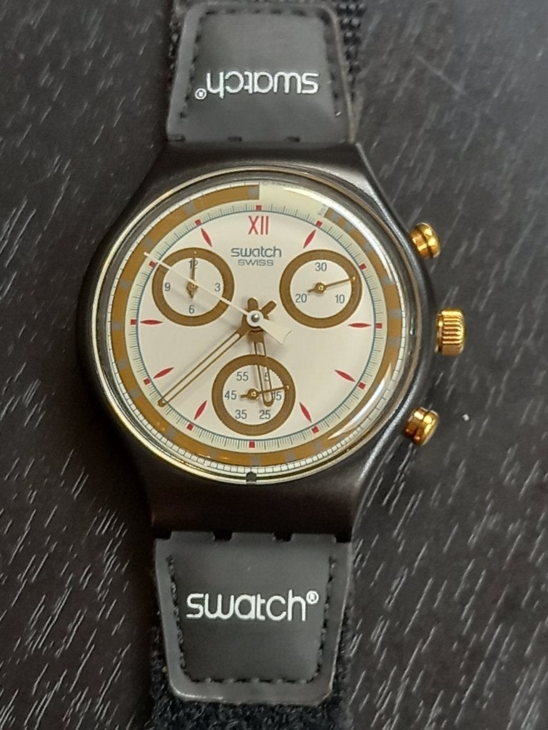 Montre Swatch chrono 1992, Enlèvement ou Envoi, Swatch, Autres matériaux, Synthétique