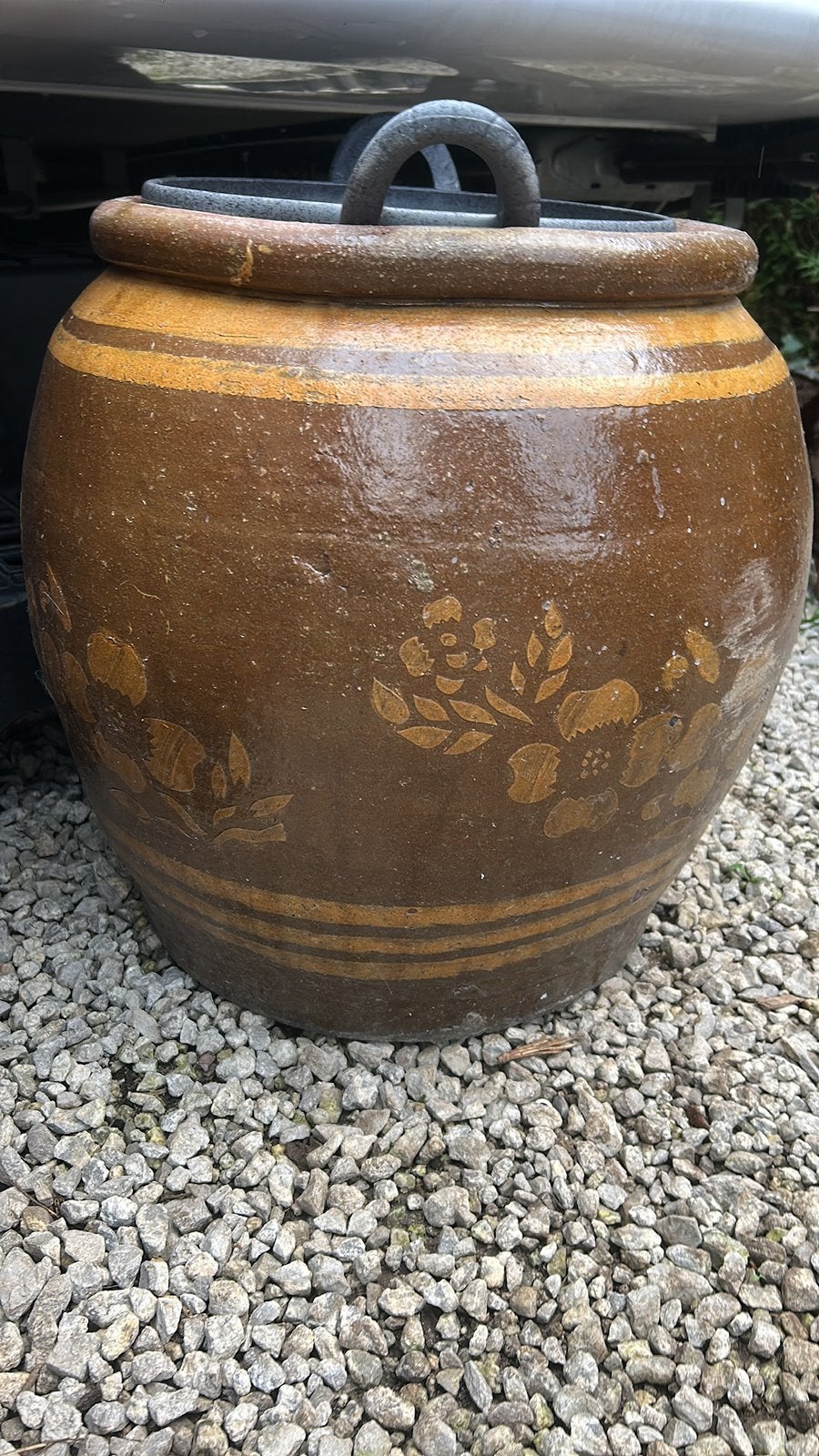 2 grote bloempotten, Tuin en Terras, Ophalen, Zo goed als nieuw