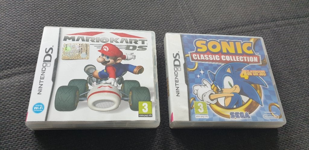 Mario kart ds en sonic classic collection, Games en Spelcomputers, Ophalen of Verzenden, Zo goed als nieuw