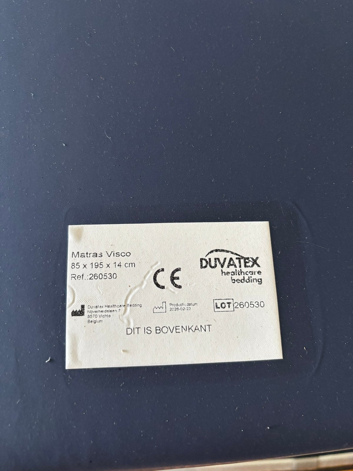 Duvatex matras visco, Enlèvement, Comme neuf
