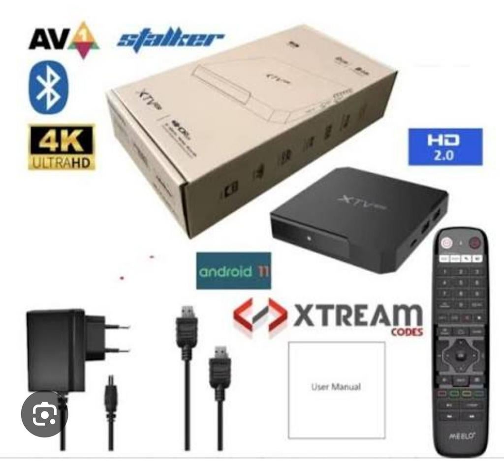Boîtier Android 11 4K Xtv STB, TV, Hi-fi & Vidéo, TV, Hi-fi & Vidéo Autre, Enlèvement, Neuf