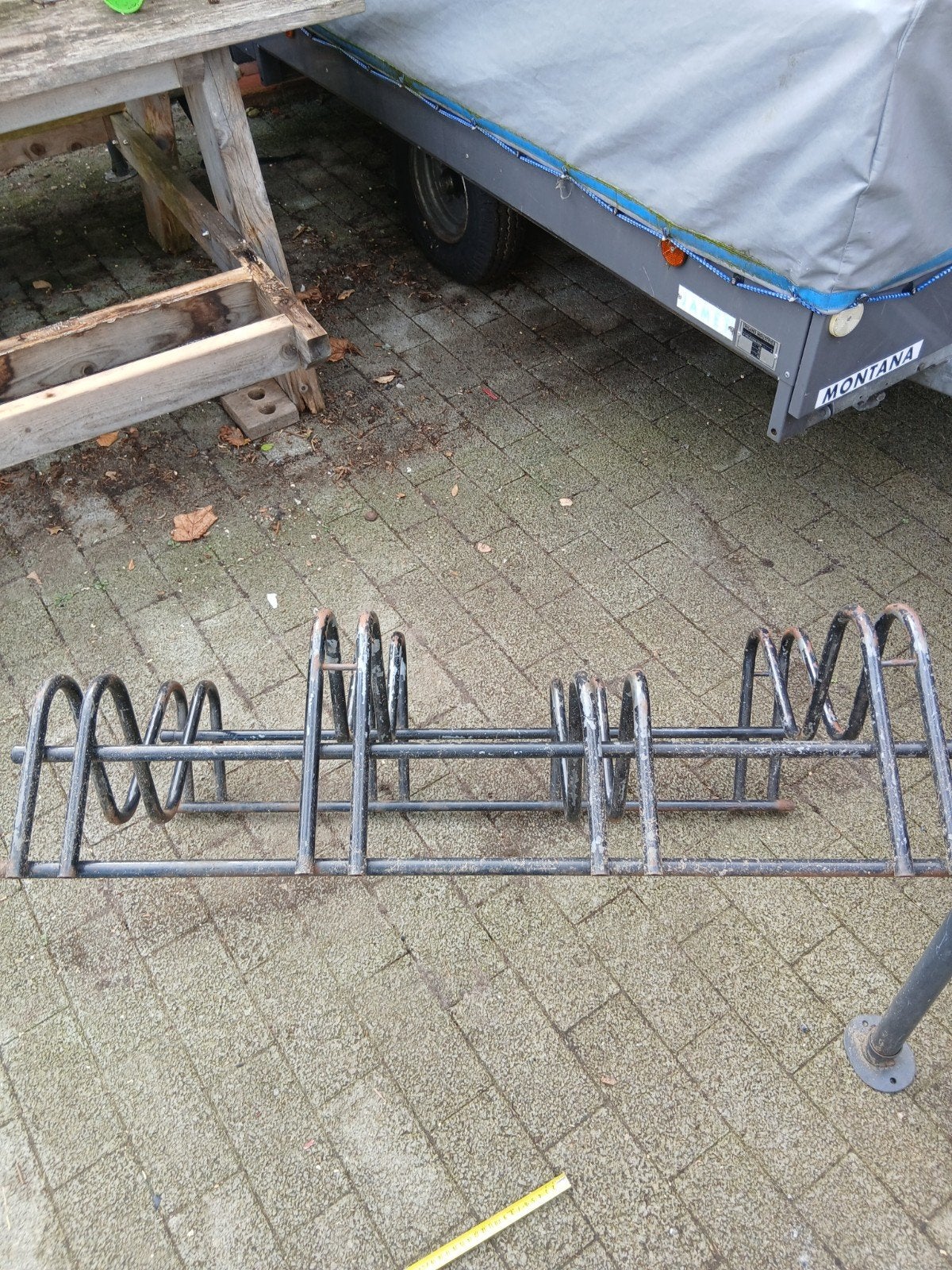 fietsenrek 4 fietsen, Ophalen