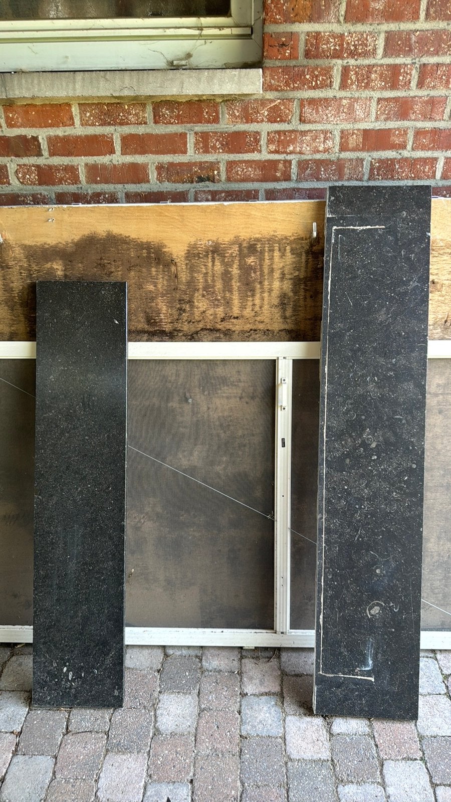 Twee stenen platen - GRATIS, Doe-het-zelf en Bouw, Ophalen, Gebruikt
