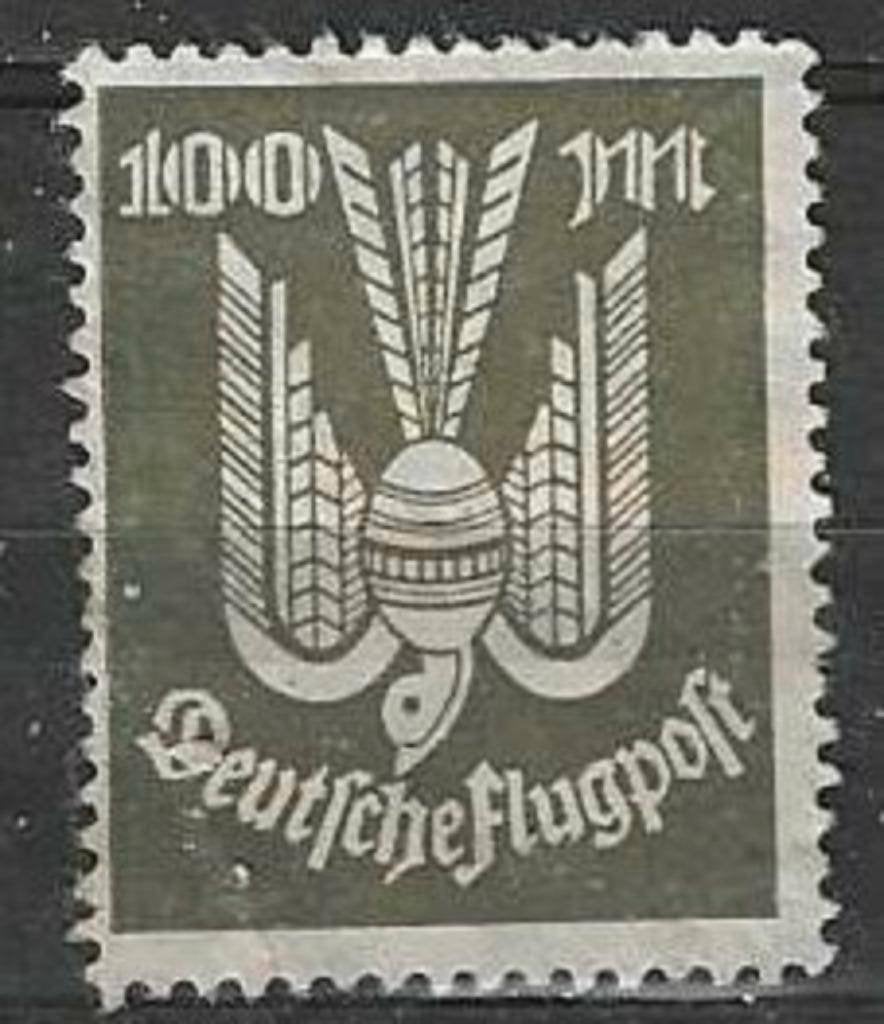 Allemagne 1922/1923 - Yvert 18PA - Poste aérienne à 100 (ZG), Timbres & Monnaies, Timbres | Europe | Allemagne, Non oblitéré, Envoi