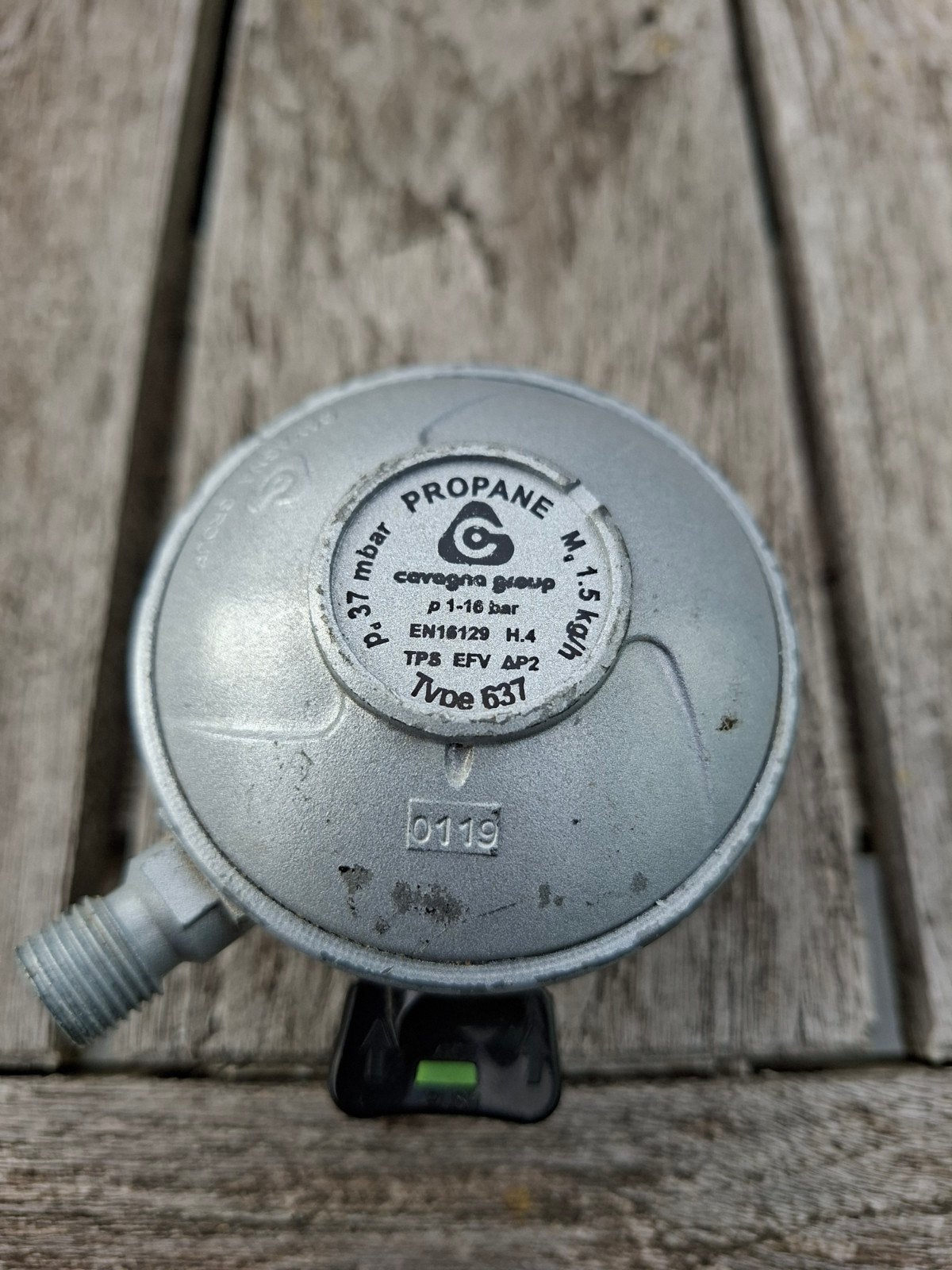 Gasontspanner click systeem., Caravans en Kamperen, Ophalen of Verzenden, Zo goed als nieuw