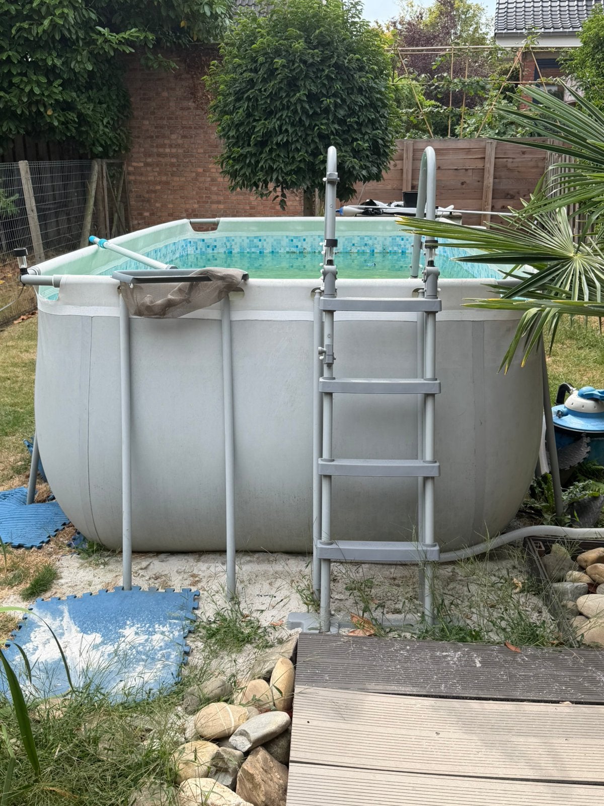 Bestway zwembad 4mx2mx1.20m, Tuin en Terras, Zwembaden, Ophalen, Zo goed als nieuw
