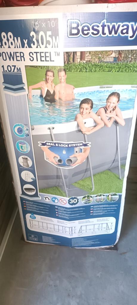 Zwembad + complete set, Tuin en Terras, Ophalen