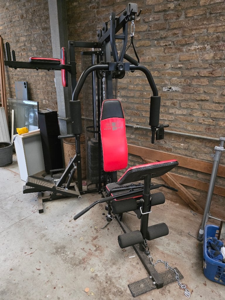 Fitnesstoestel, Ophalen, Krachtstation, Aluminium, Zo goed als nieuw