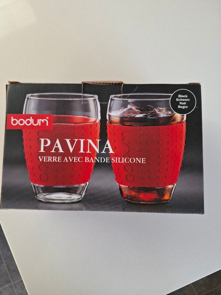 Bodum Pavina glazen 4x2 stuks, Ophalen, Zo goed als nieuw, Overige typen
