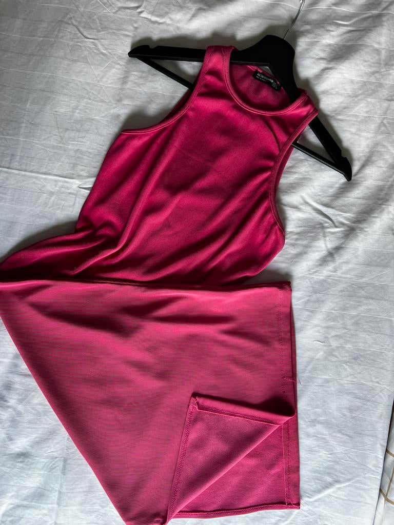 Roze geribbelde midi-jurk Kechi Woman - Maat L, Enlèvement ou Envoi, Comme neuf