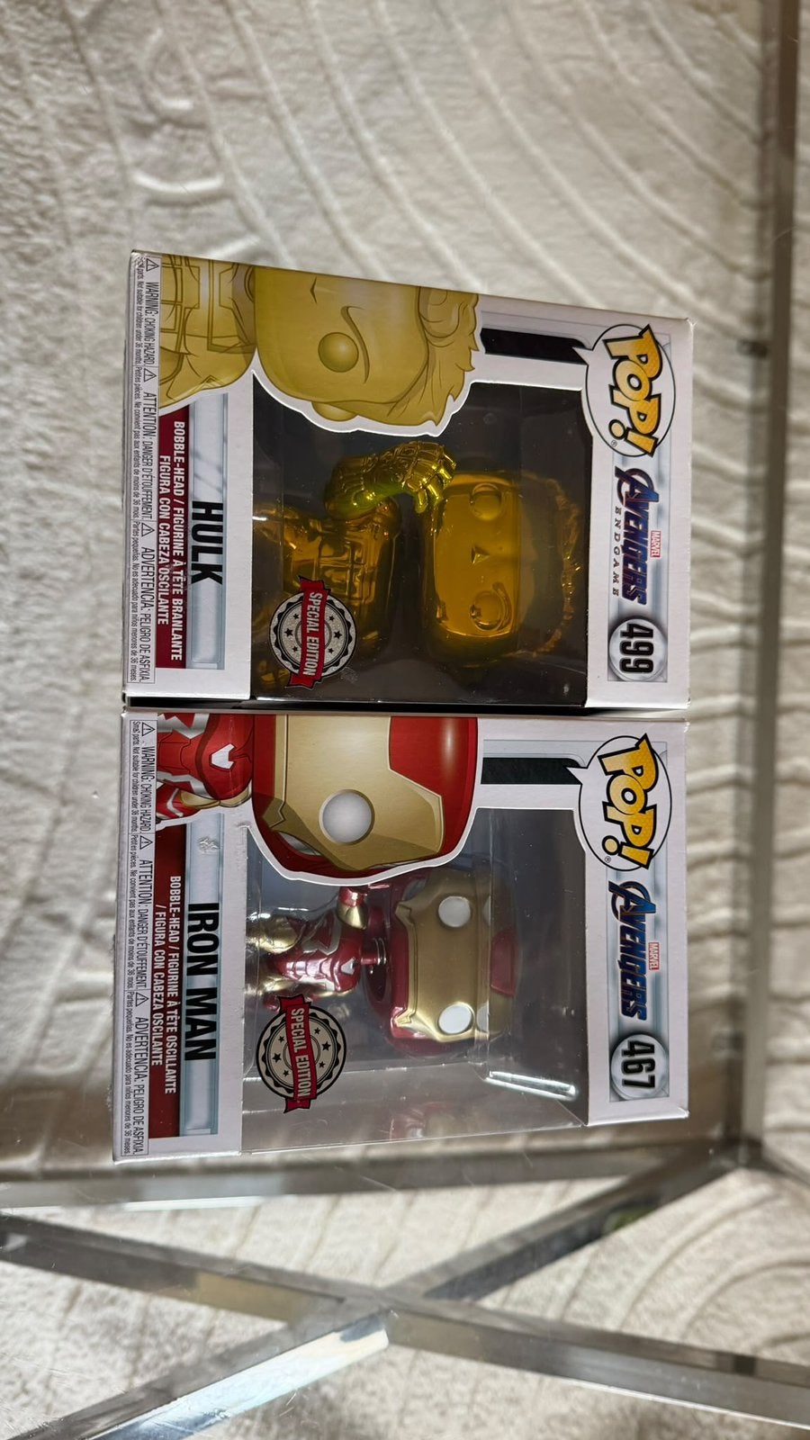 Funko Pop! Marvel Avengers Endgame Bundel - Iron Man & Hulk, Verzamelen, Ophalen, Zo goed als nieuw, Pop