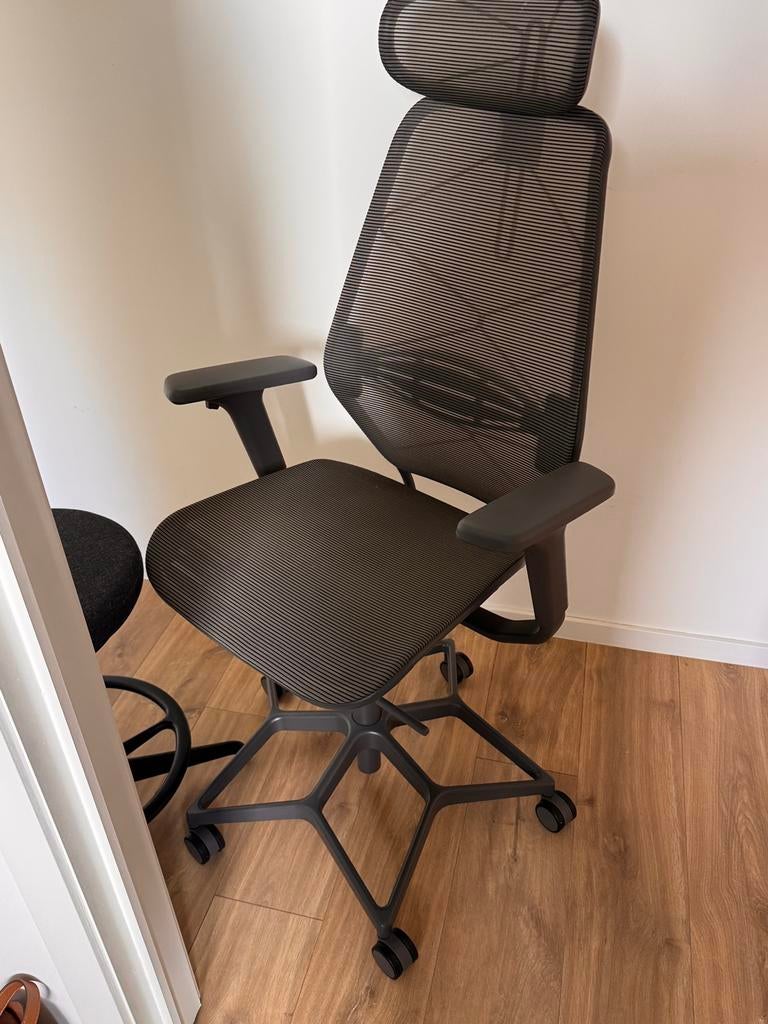 IKEA ergonomische bureaustoel, Maison & Meubles, Chaises de bureau, Gris, Chaise de bureau de gaming, Comme neuf, Enlèvement