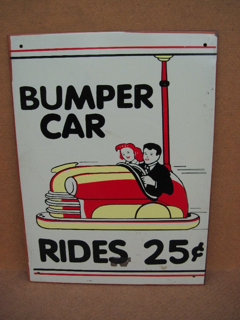 Bumper-Car reclame in blik, Verzamelen, Ophalen of Verzenden