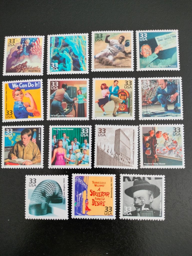 USA 1999 - begin van de 20e eeuw - jaren 1940 **, Postzegels en Munten, Verzenden, Postfris, Noord-Amerika