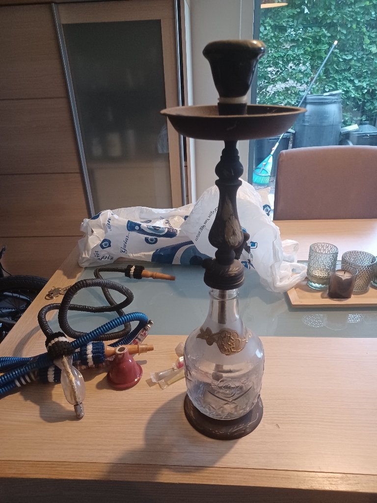 Waterpijp shisha, Verzamelen, Rookartikelen, Aanstekers en Luciferdoosjes, Ophalen, Zo goed als nieuw, (Water)pijp
