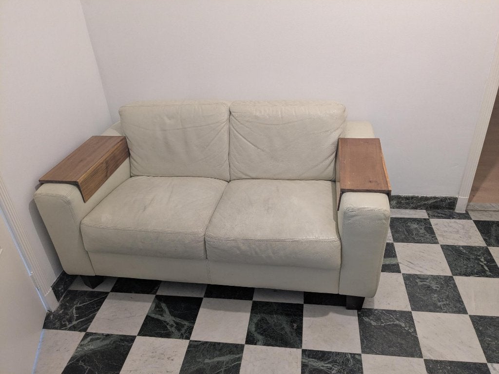 canapé 2 places, Maison & Meubles, Canapés | Salons, 75 à 100 cm, Bois, Enlèvement, Utilisé