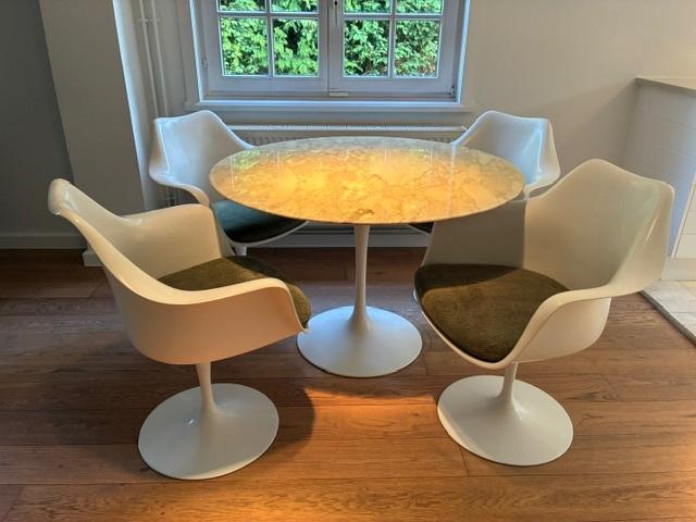 Knoll saarinen tafel, Ophalen, Overige materialen, Gebruikt, Rond