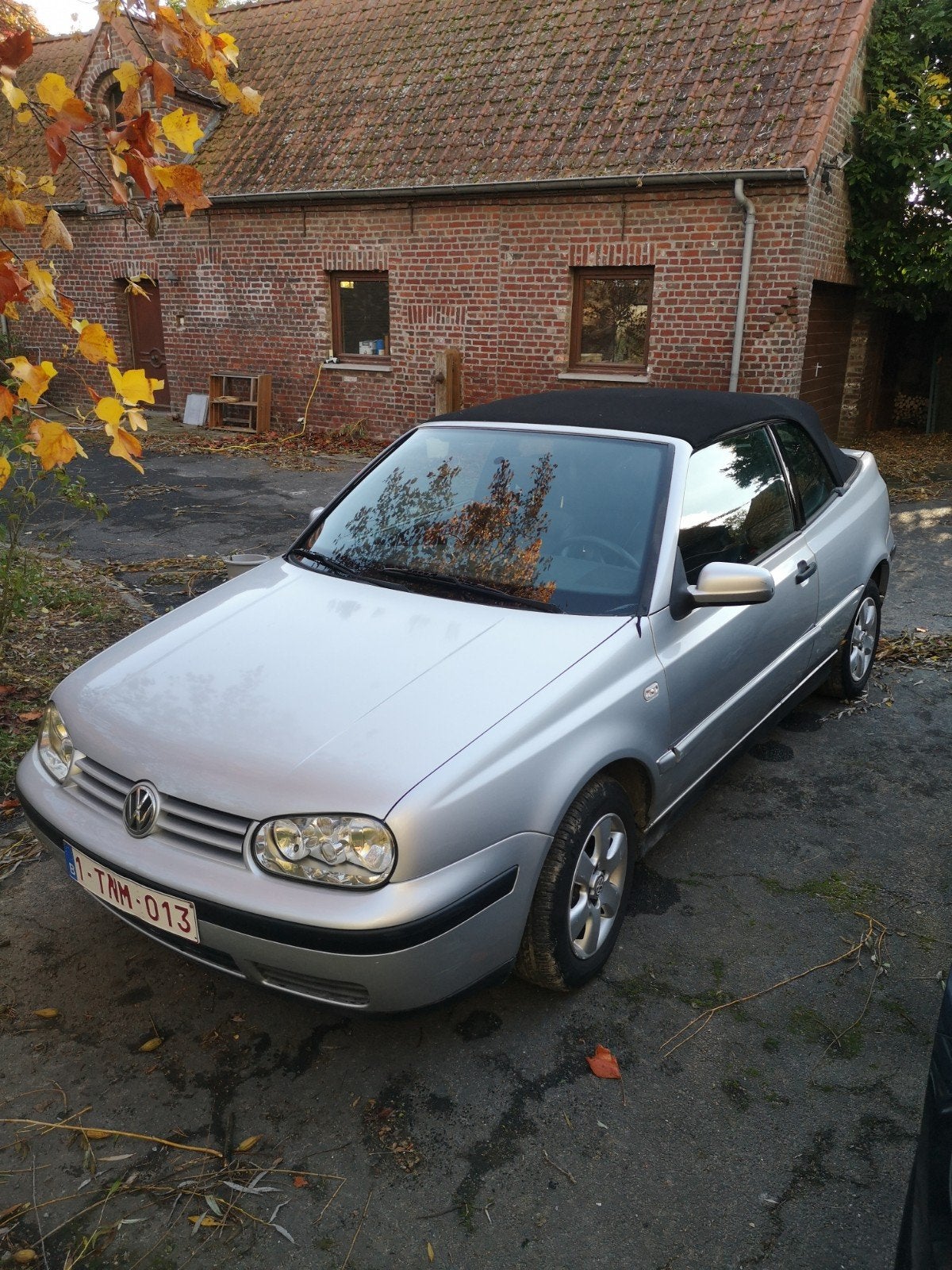 Volkswagen Golf Cabrio IV, Auto's, Zwart, Cabriolet, Leder, Particulier