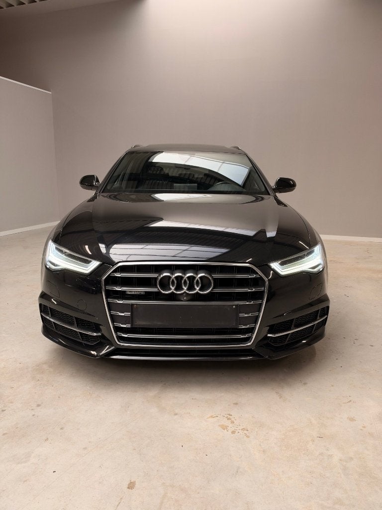 Audi A6 3.0 TDI Biturbo Quattro S Line Pano Keyless Led Navi, Automaat, Dealer onderhouden, Zwart, Leder