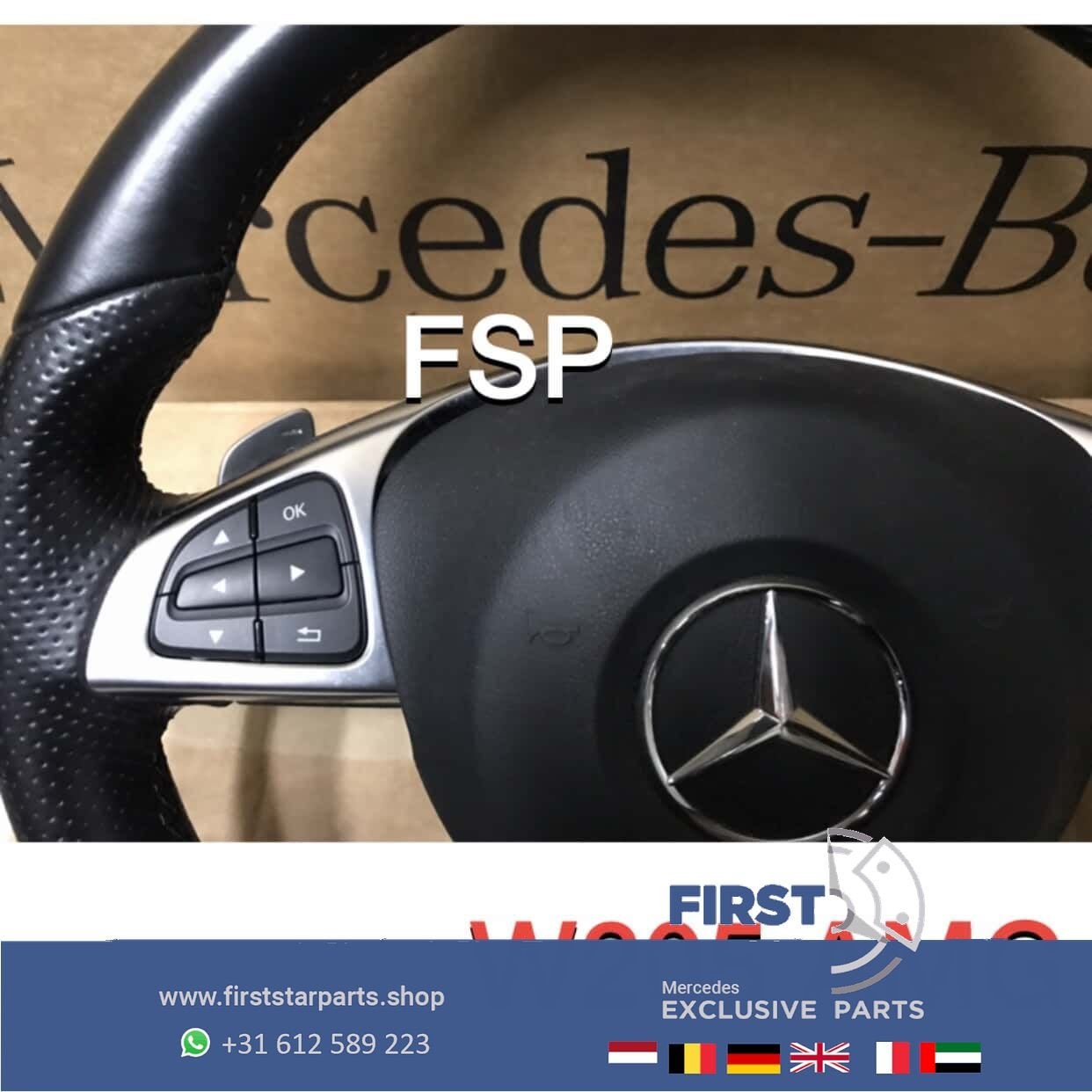AMG STUUR LEER FLIPPERS 43 45 63 65 AMG ORIGINEEL MERCEDES 2, Gebruikt, -, Ophalen of Verzenden, -