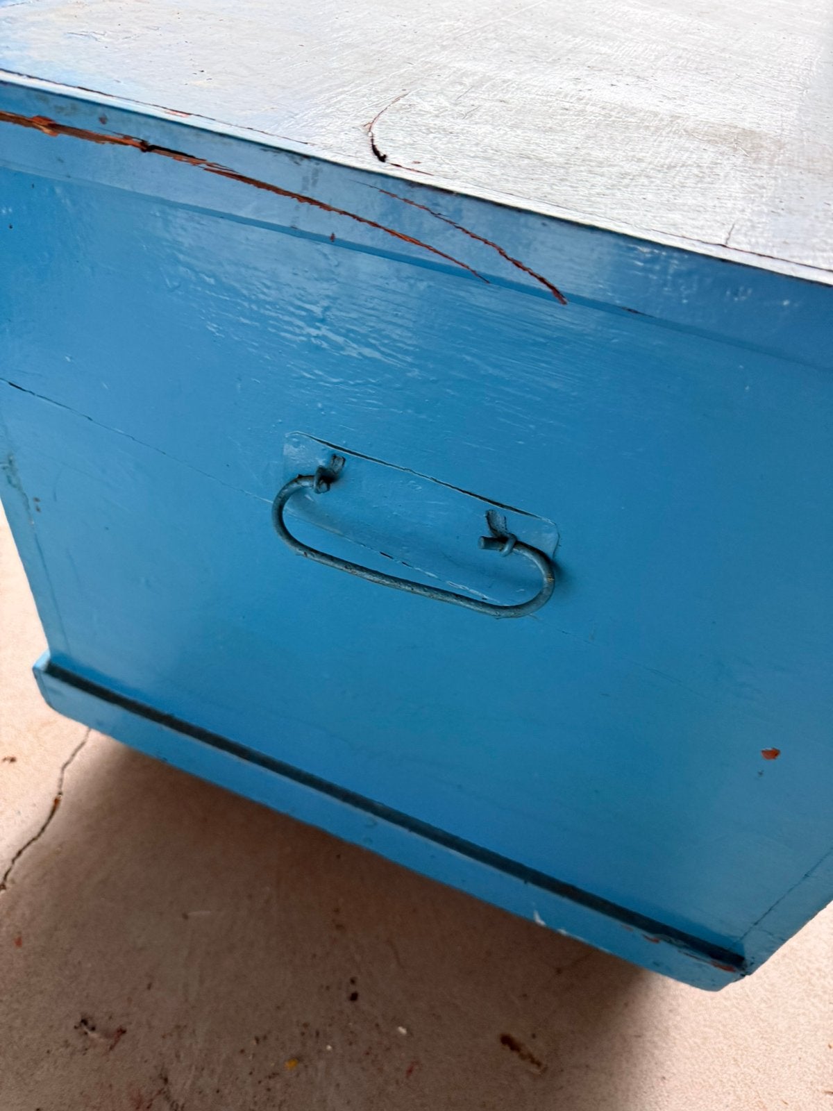 Vintage houten speelkist 1m op 55 cm, Huis en Inrichting, Ophalen, 50 – 75, Gebruikt, 100 tot 150 cm