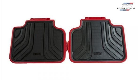 Winter Automatten set 2-delig achterzijde rood / zwart BMW 2, -, -, Nieuw, Ophalen of Verzenden