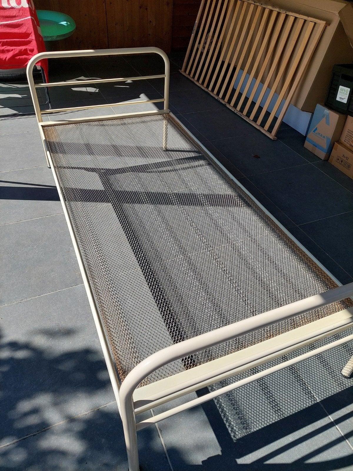 retro ijzeren bed, Huis en Inrichting, Ophalen