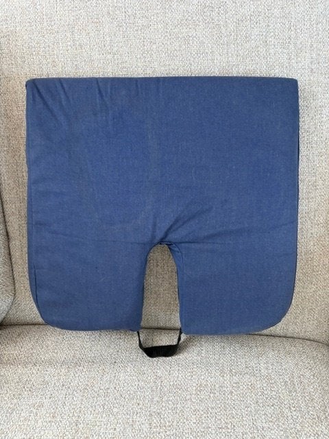 Ergonomisch kussen, Blauw, Vierkant, Ophalen of Verzenden, Zo goed als nieuw