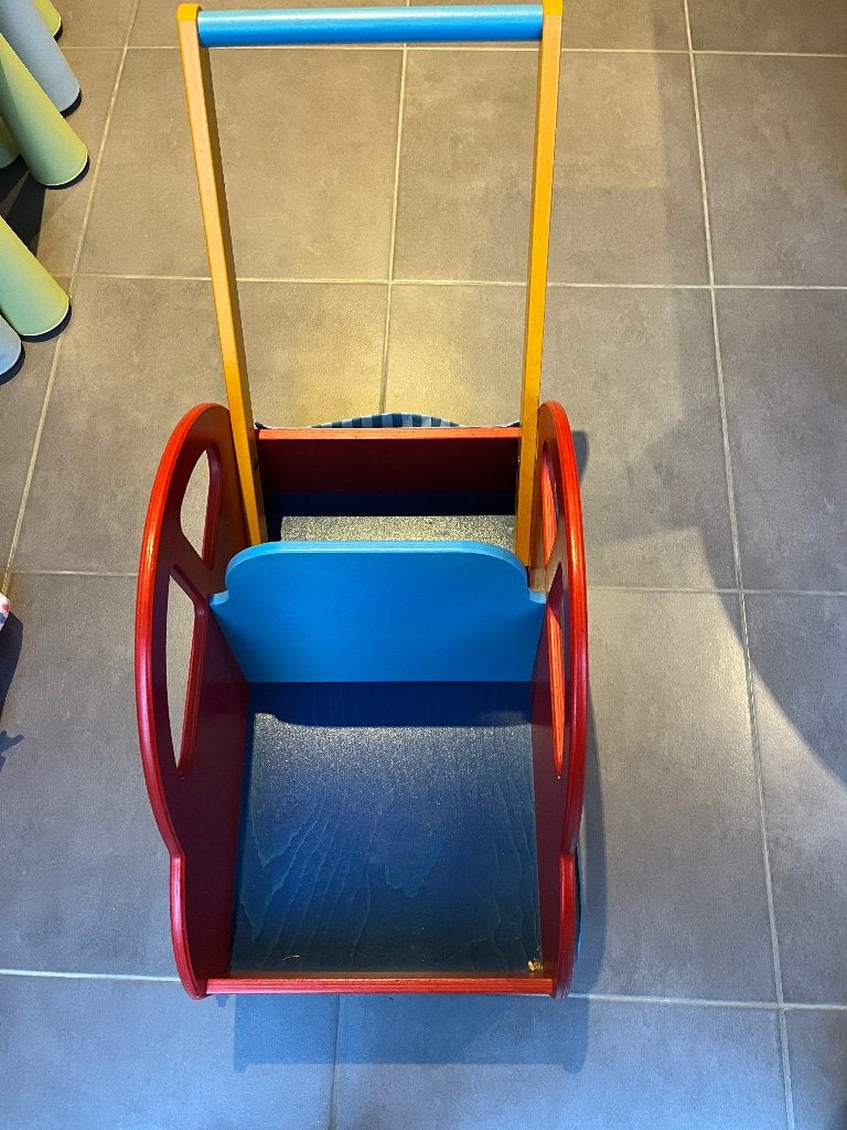 Loopauto/ duwauto, Kinderen en Baby's, Speelgoed | Houten speelgoed, Ophalen, Gebruikt, Duw- of Trekspeelgoed