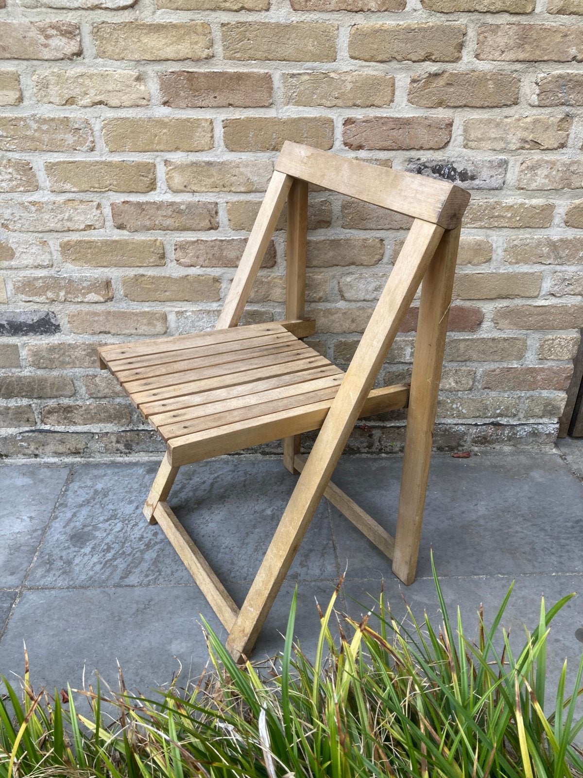Design vintage plooi stoel. Origineel 1960., Antiek en Kunst, Ophalen