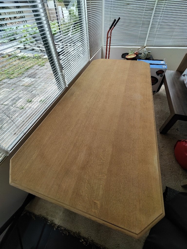 Afgeschuurde eiken tafel 200 x 90 x 75, Ophalen